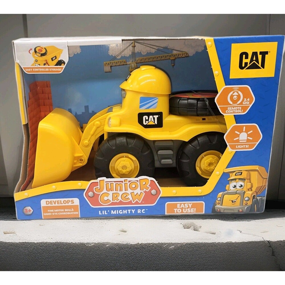 Cat Junior Crew Lil' Mighty RC Remote Control Front Loader Construction Toy